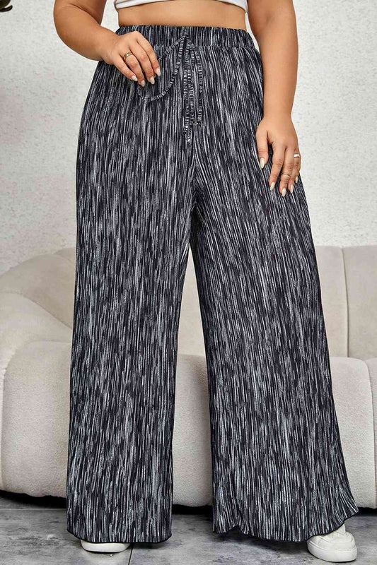 Charcoal High Waist Wide Pants