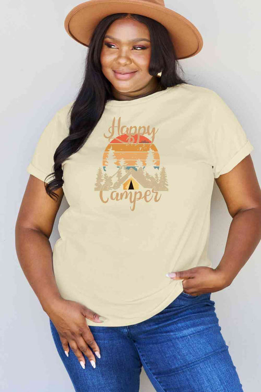 Simply Love Full Size HAPPY CAMPER Graphic T-Shirt