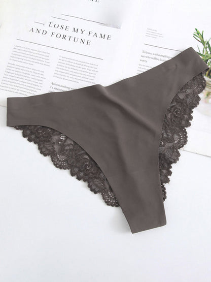 Low waist lace sexy seamless panties